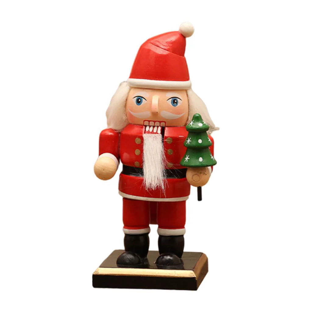 2-pack 16cm Wooden Nutcracker Christmas Décor G303