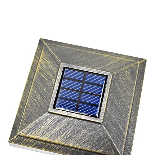 8 Pack White Outdoor Solar LED Post Cap Light for Deck Fence Garden K392618