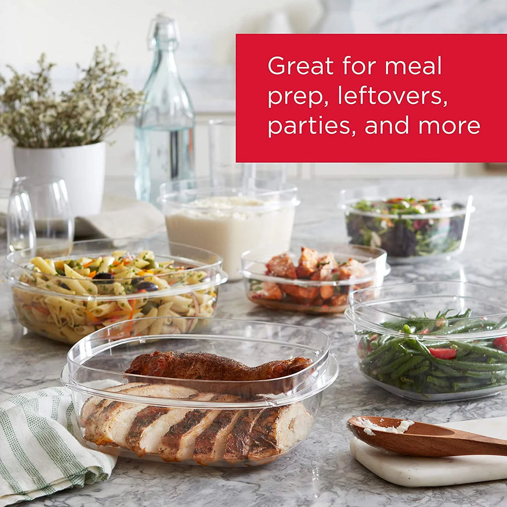 Food Storage Containers Variety Set of 5, Clear Meal Prep N23819