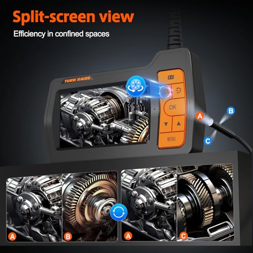 Sewer Camera with 50ft Cable, 5" Screen, 1080P HD, IP67, 32G Card X611