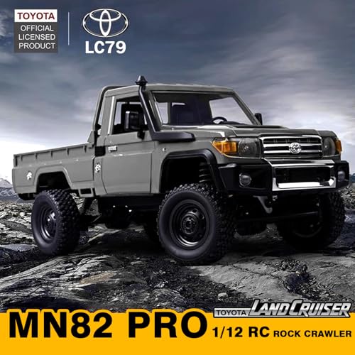 1/12 RC Rock Crawler 4x4 Pickup Truck, 2.4GHz Remote Control Off Road Car N638729