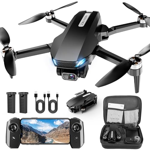 Foldable 2K HD FPV Drone with Brushless Motor for Kids and Beginners T556811