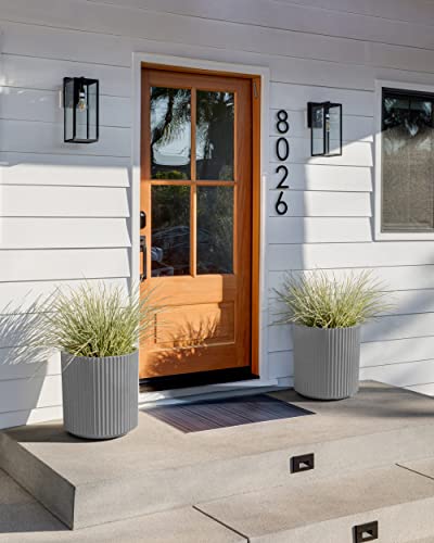 Round Demi Planter Pots for Indoor/Outdoor Garden Use with Drainage Holes J114