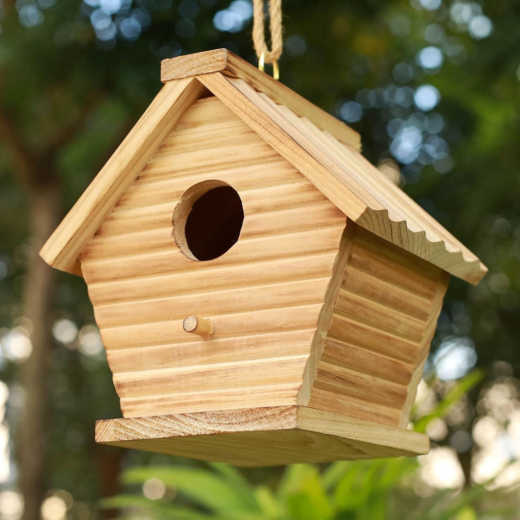 Bird House Outdoor Wooden Hanging for Bluebird Finch Cardinals H96834