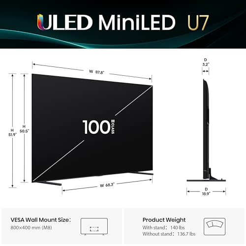 85" Mini-LED 4K UHD Smart TV, QLED, 165Hz, HDR10+, Dolby Vision IQ S679