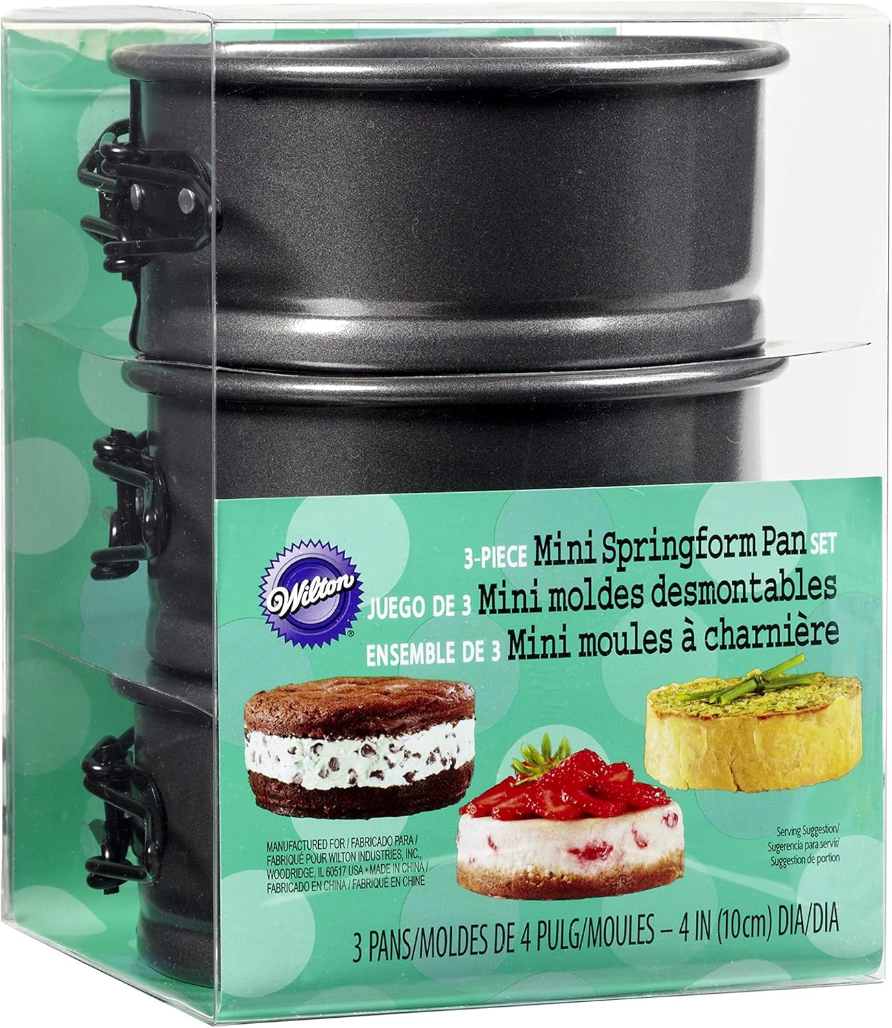 Wilton Round Mini Spring form Pan (Set of 3)