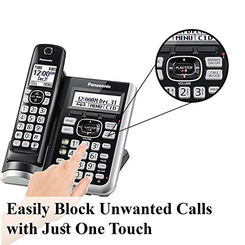 Cordless Phone with Answering Machine, 1 Handset I33923