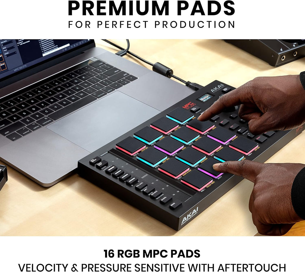 MPC Studio MIDI Controller Beat Maker & 25 Key USB MIDI Keyboard with 8 Drum Pads T360019