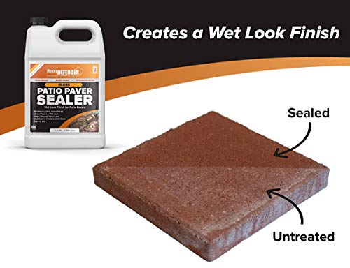 Wet Look Patio Paver Sealer, Clear Water-Based Sealant for Stone N888