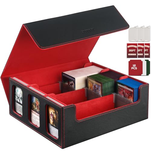 Card Storage Box with Dividers for TCG Sports Cards S2798