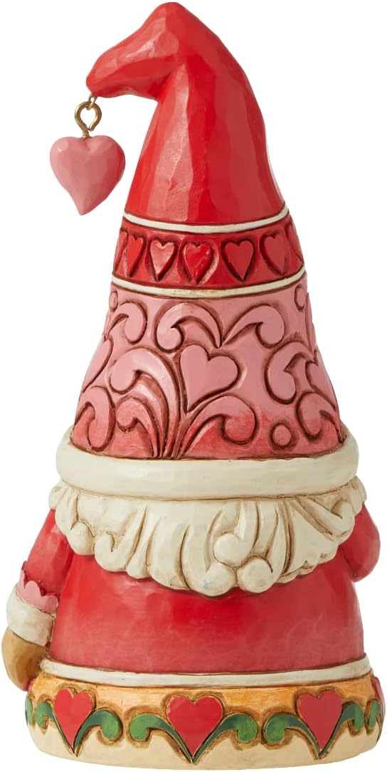 Gnome Holding Flowers Figurine, 5 Inch P62940