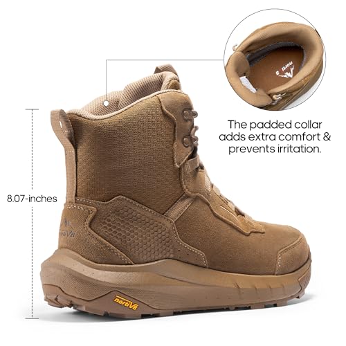 Men's Waterproof Tactical Work Boots Lightweight Leather Non-Slip Hiking P869327