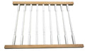 DIY Indoor Stair Rail Section Kit with Primed White Wood Colonial Balusters (5141 Style, 1 1/4" thick) (7 foot 6 inches, Rake)