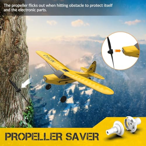 RC Plane Trainer 3CH Remote Control Airplane with 6-Axis Gyro Stabilizer C39075