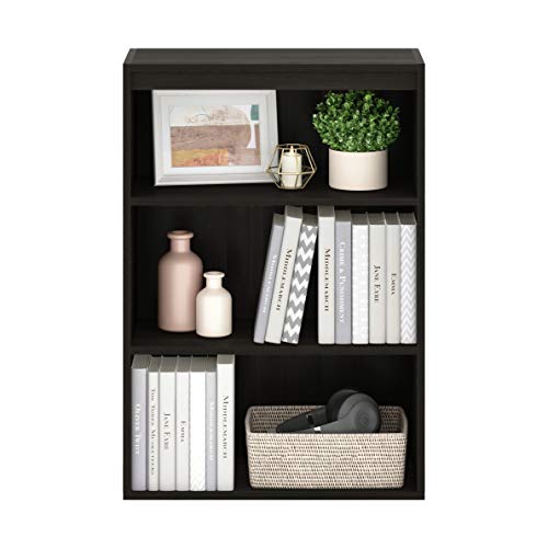 3-Tier Open Shelf Bookcase, Americano E787305