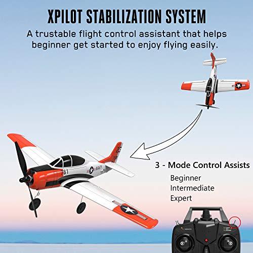 RC Airplane 2.4Ghz 4 Channel Remote Control with Aileron, Ready to Fly A593