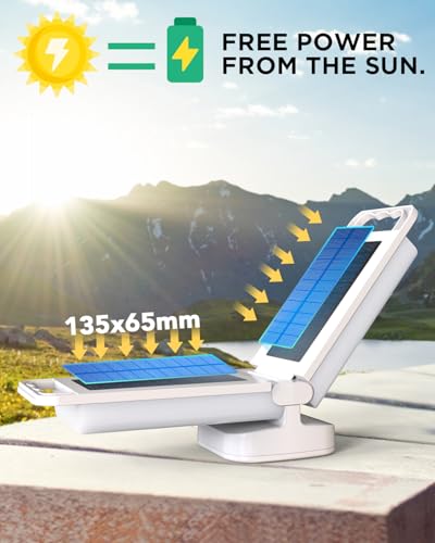 Solar Camping Lantern 6000mAh Rechargeable Dimmable Waterproof with USB Charging U64957
