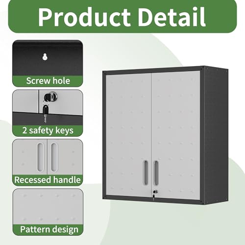 Rolling Tool Storage Cabinet with 4 Drawer and Locking Door U282375