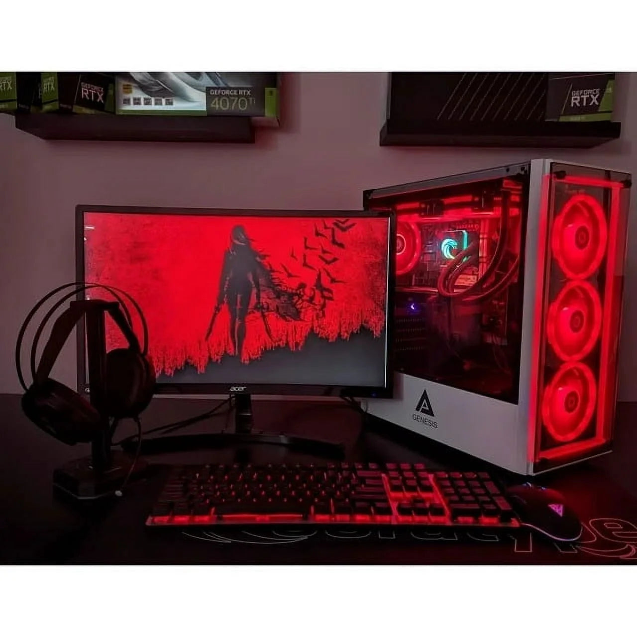 Gaming PC - Intel Core i7-12700F, RTX 4070, Liquid Cooled, 16GB RAM, 1TB NVMe, Windows 11 M795