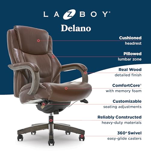 Executive Office Chair with Lumbar Support and Memory Foam Cushion T501837