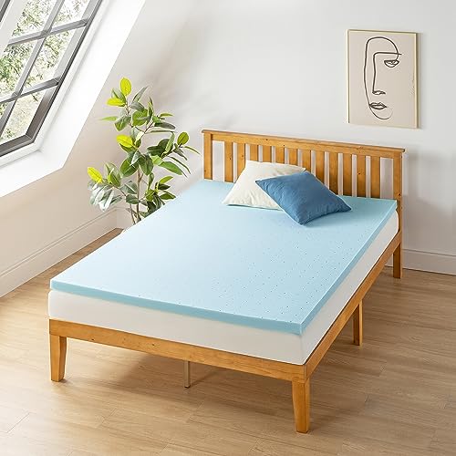 Queen Size 3 Inch Ventilated Memory Foam Mattress Topper V52104