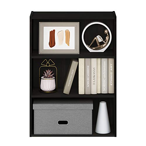 3-Tier Open Shelf Bookcase, Americano E787305