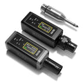 UHF Wireless XLR Transmitter and Receiver with Dual Antennas, 470ft Range, Auto Channel Scanning, Plug-on Wireless Mic Adapter for Audio Mixer, Sound Field Test, Acoustic Measurement, F30
