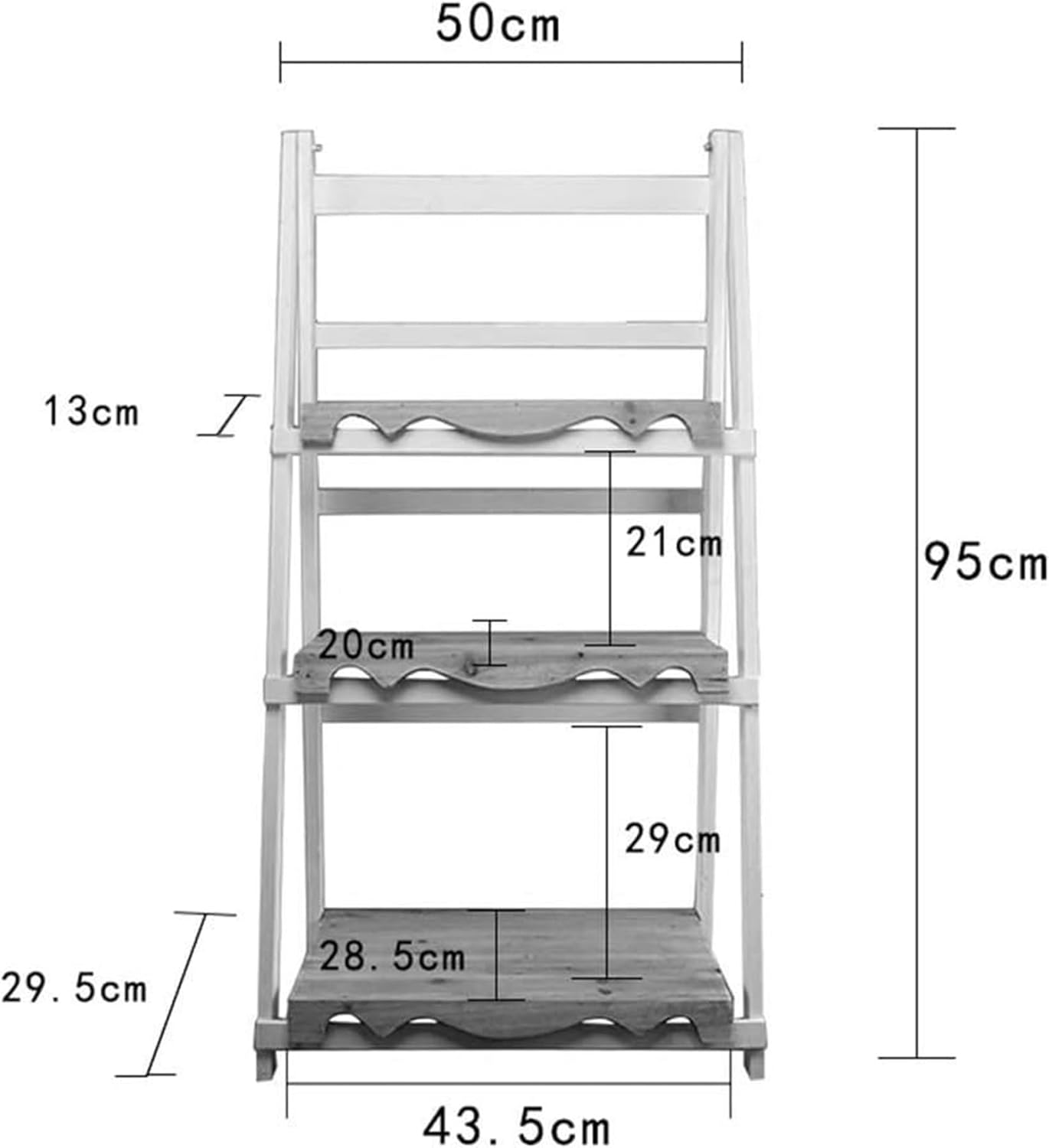 Wooden Multi-Layer Flower Stand Shelf for Potted Plants Y48715