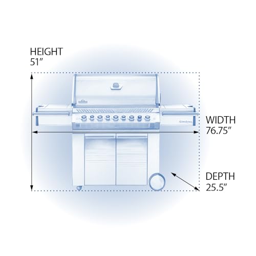 Propane Gas Grill, 500 sq. in. Stainless Steel with Infrared Burners Z95496