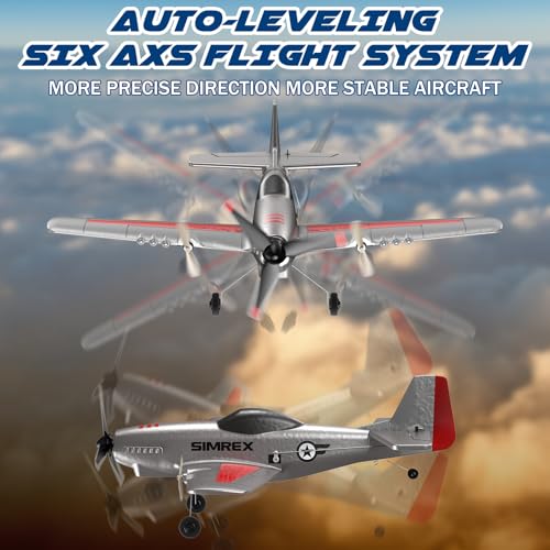 RC Plane for Kids 2.4GHz 3-Channel Remote Control Airplane Toy with 6-Axis Gyro F154