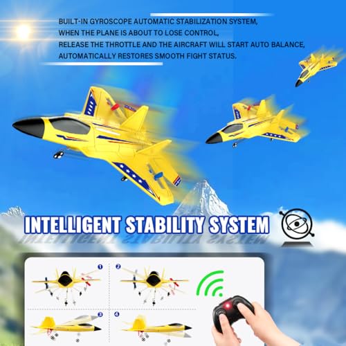 F22 RC Airplane Fighter, 2.4Ghz 2 Channel Remote Control Plane for Kids Beginners Y282