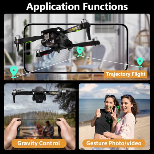 Foldable Camera Drone for Adults with LCD Remote I177595