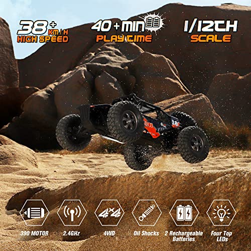 Remote Control Car 1:12 Scale 4x4 Off-Road Truck Toy M14673