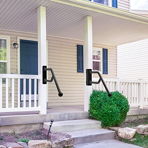 Heavy Duty Handrail for 1-3 Steps, Safety Grab Bar for Elderly, 28" Long I9509