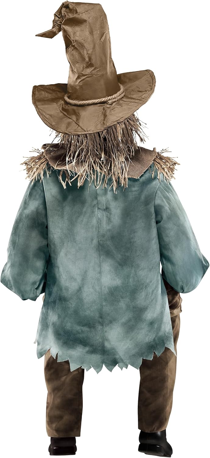 Scary Sitting Scarecrow Animatronic Prop V34350