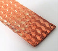 Flat Bare Copper Braid, Bright, 5/8" Diameter, 25' Length 5/8"