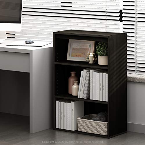 3-Tier Open Shelf Bookcase, Americano E787305