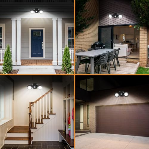 Motion Sensor LED Flood Light, 5500K Daylight, IP65 Waterproof, Wireless T91834