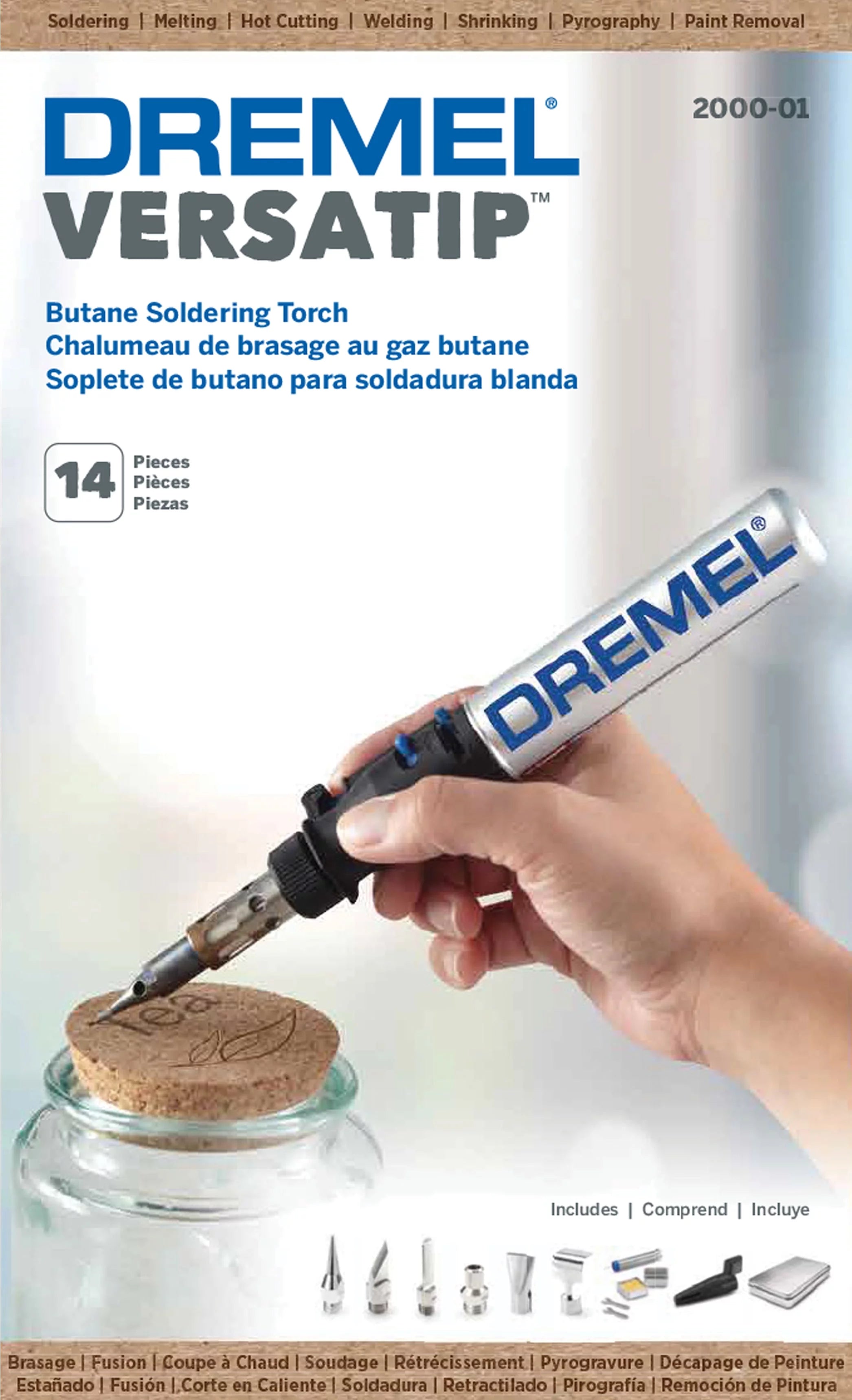 Precision Butane Torch Kit, 14-Piece, Portable Micro Torch N103