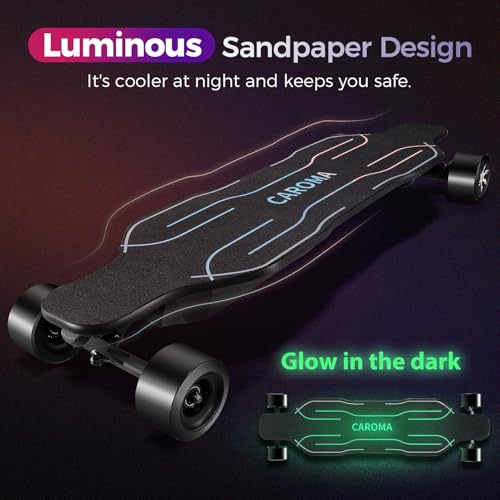 Electric Skateboard with Remote, 1200W Motor, 28 Miles Range T796