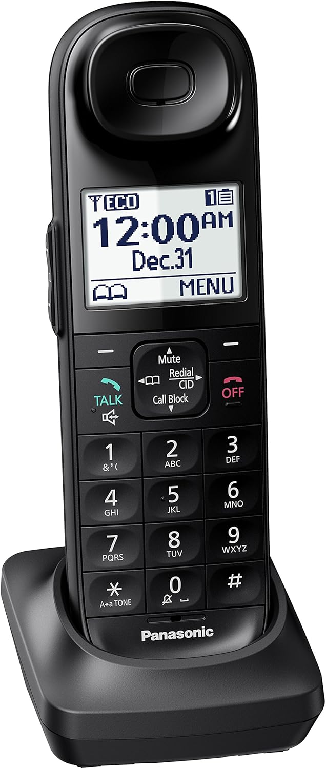 Cordless Phone Handset Accessory for KX-TGL432 / KX-TGL433 Series, Black Y6445