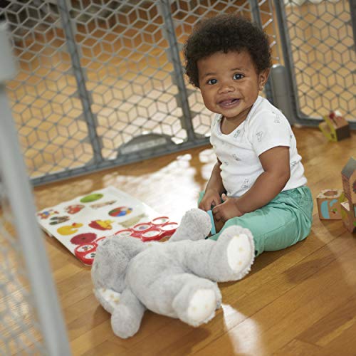 Adjustable Play Area, 8-Panel Plastic, Cool Gray B7631