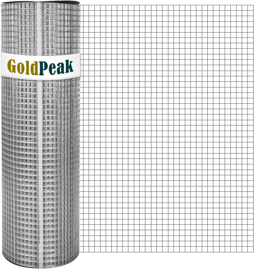 Hardware Cloth 60 inches x 100 Foot with 1/2 inch Mesh 19 Gauge - Chicken Wire Fencing Galvanized Wire Mesh Roll Gopher Wire Raised Garden Bed Rabbit Wire