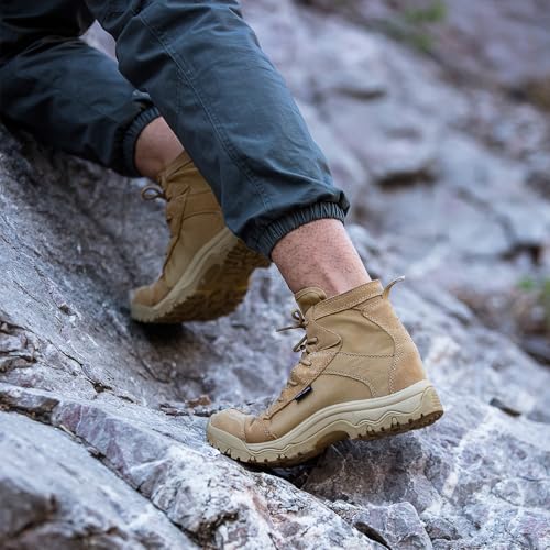 Men's Tactical Hiking Boots Lightweight Comfortable 6 Inches W3780
