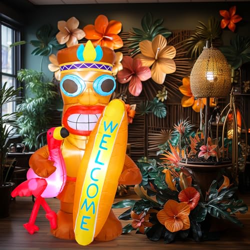 Patriotic Inflatable Dinosaur with LED Lights for Outdoor Yard Decoration Q732