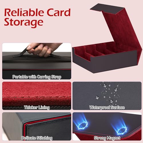 Trading Card Storage Box with 50 Sleeves and 24 Dividers G3044