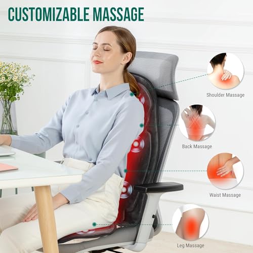 Vibration Back Massager with Heat, Seat Cushion N820
