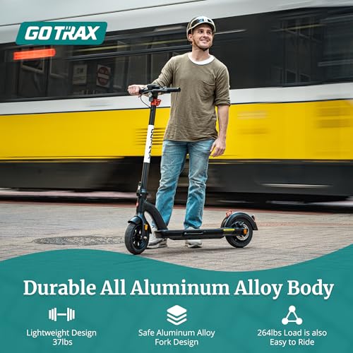 Electric Scooter with 10" Solid Tires, 25 Mile Range, 20 Mph, Foldable for Adults I544