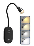 Wall Mounted Reading Light Set of 2, Book Light for Reading in Bed,5 Dimmable Touch Control USB Output Bed Reading Lamp, LED Flexible Gooseneck 4000k Bed Lights, Easy to Install…