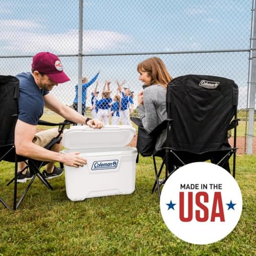 Marine Cooler with Insulated UV Guard Lid, Keeps Ice for 3+ Days, 52qt/100qt/120qt Options J173